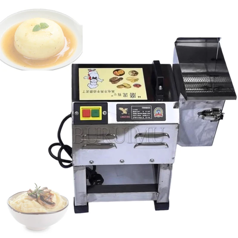 220V Electric Ginger Garlic Paste Making Machine Mashed Potato Processing Machine Commercial Vegetable Mashing