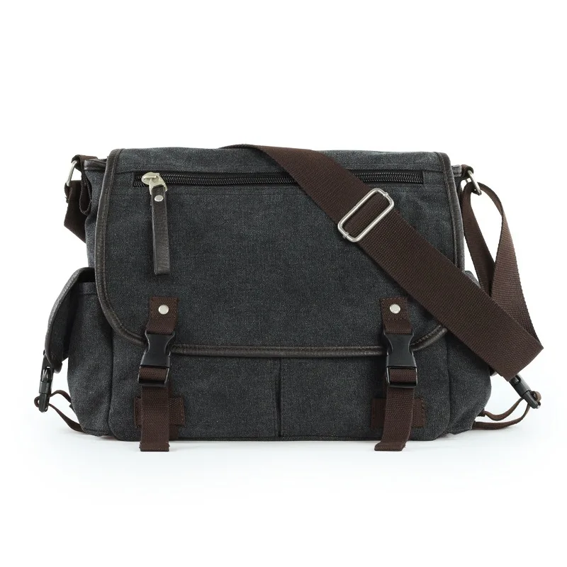 Bolso de hombro de lona para hombre, bandolera para hombre, bolso de negocios, bolso de mensajero