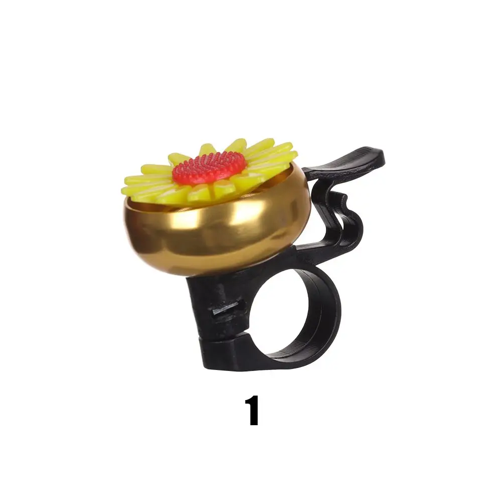 1PC  Funny Daisy Flower Multi-color Outdoor Protective Safety Bike Bell Horn Sound Alarm Cycling Bicycle Handlebar