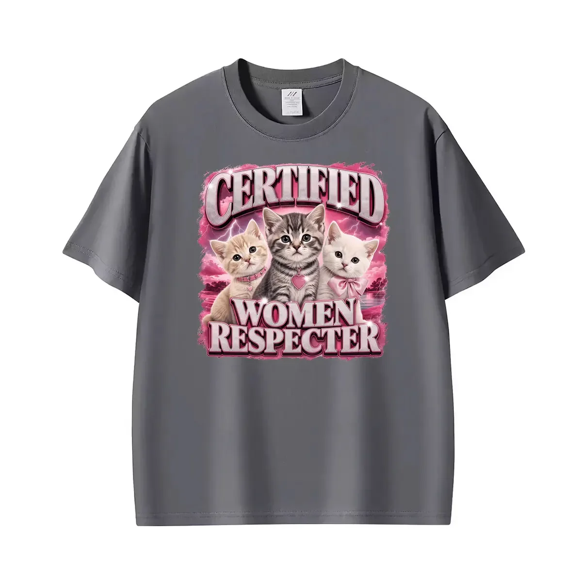 Funny Certified Women Respecter Humor Meme Graphic T Summer Fashion T-shirts Hot Sale Oversized Tee Shirt Streetwear