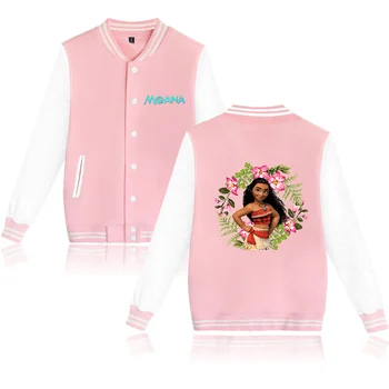 Moana Honkbal College Jack Oversized Mannen Kleding Harajuku Jasje Persoonlijkheid Straatjassen Anime Jassen Paar Kostuum Kids