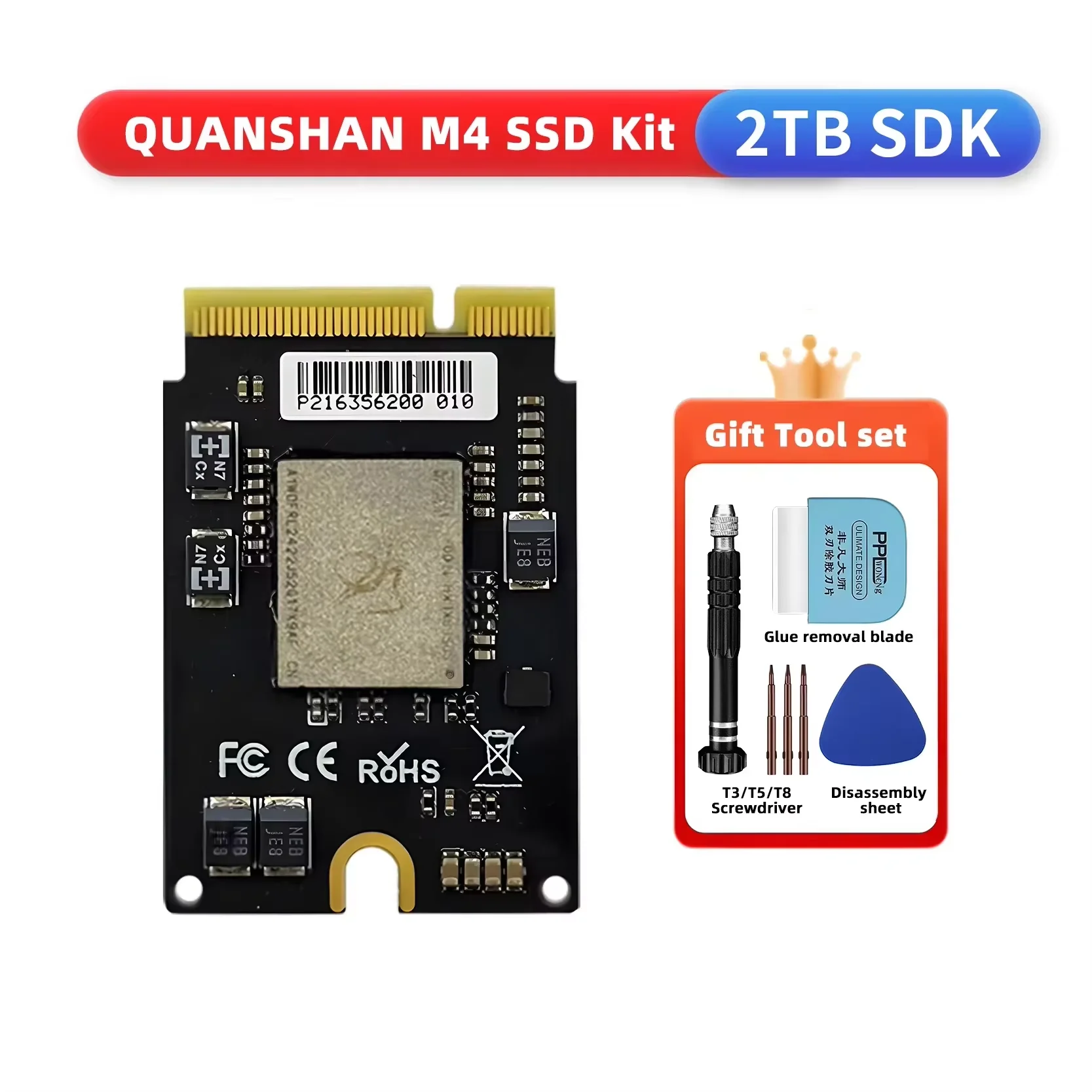 M4 SSD 2TB 1TB Interne Solid State Hard Disk M4 SSD Drive voor MAC MINI M4 SSD Capaciteitsupgrade Toshiba/SanDisk