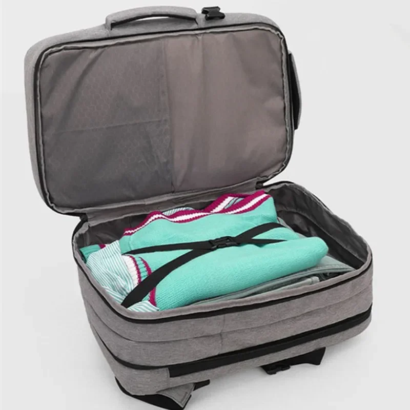 Negócios à prova dwaterproof água mochila escalável portátil tablet saco de armazenamento porta usb sacos de computador bolsa de viagem estudante universitário mochila