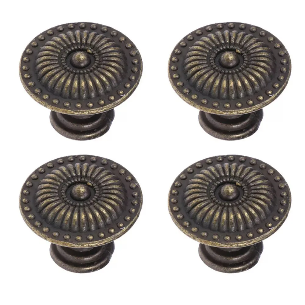 Elegant Drawer Handles Black Handles Modern Antique Knobs Diameter: Approx. 24mm Easy Installation Elegant Design