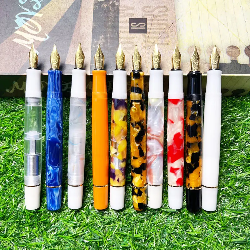 

ADMOK M400 Акриловая золотая перьевая ручка Мягкая гладкая чернила No 5 перо EF/F/M/B NIB Pelikan M400/405 Подарочные ручки для письма для студентов