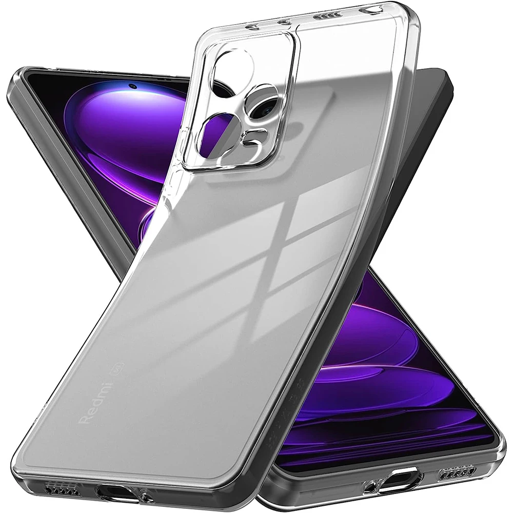 Ultradünne, klare Silikon-Softhülle für Xiaomi Redmi Note 12 Turbo 12S 11 11S 11T 10 10S Pro Plus Speed 12C 10A 10C Abdeckung