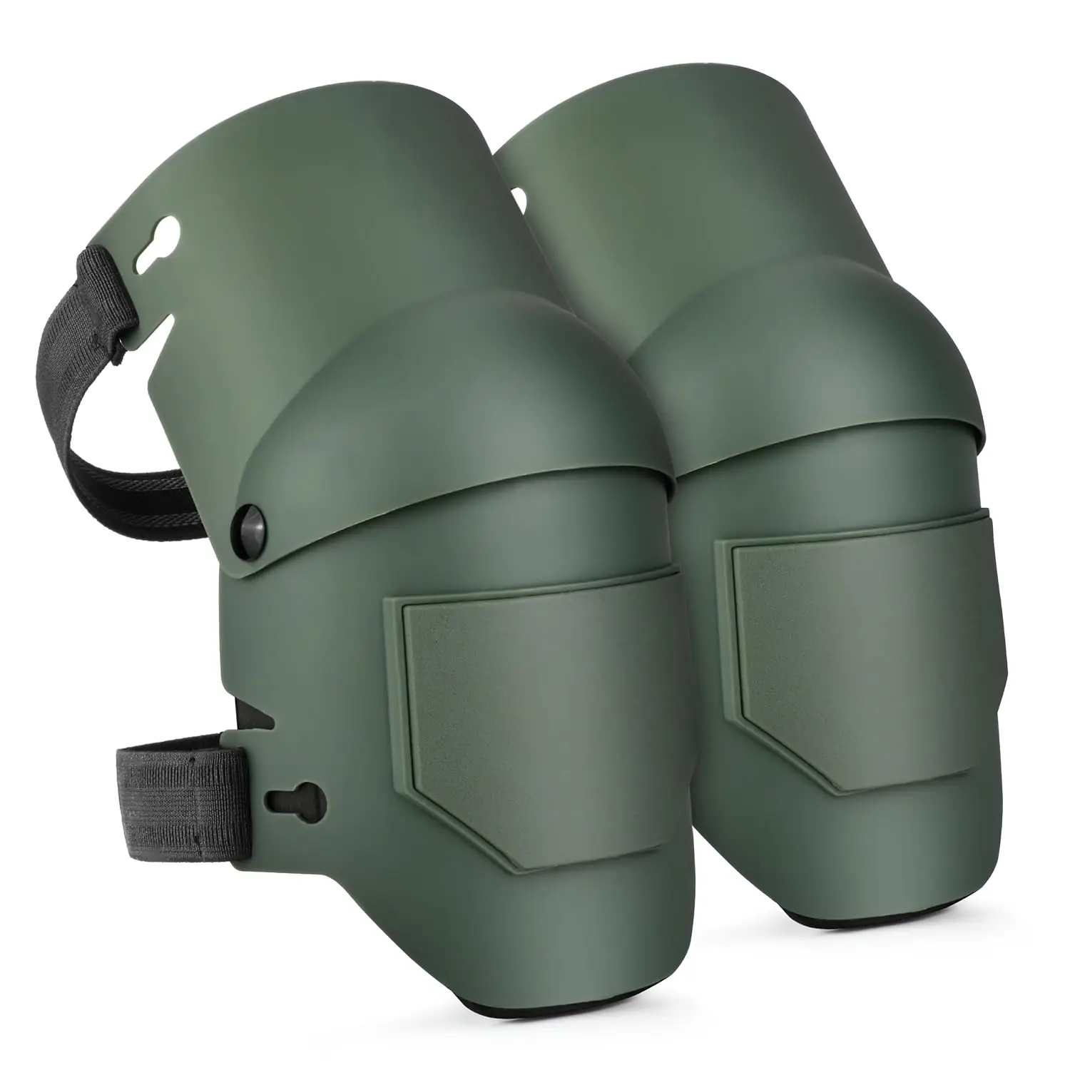 Professional Hard Shell Knee Pads for Men & Women - Flexible Protective Kneepads with Hinged Design & Quick-Clips - for Construc