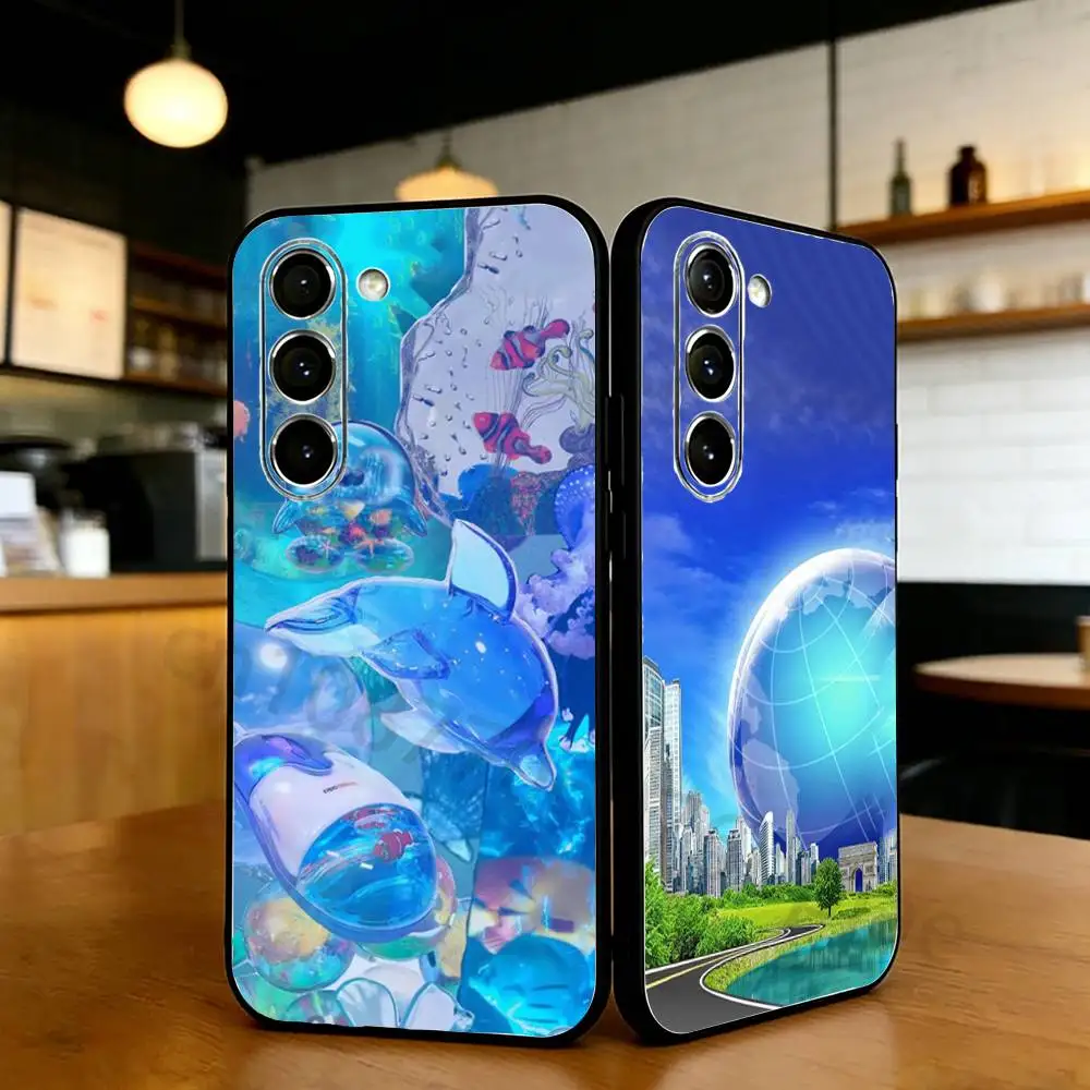 

Frutiger Aero Art Phone Case For Samsung S20,21,22,23,24,25,26 plus,ultra Silicone Cover