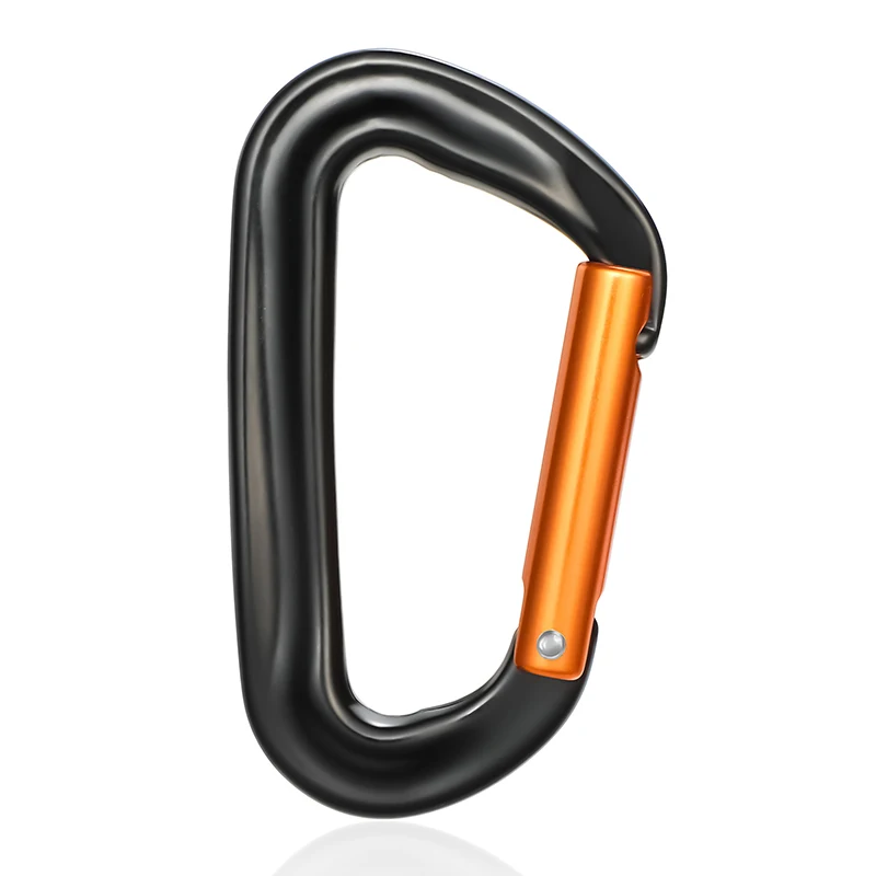 CLIWIZ 12KN Professioneller D-förmiger Aluminium-Karabiner Schlüsselhaken Camping-Schlüsselring Schnapphaken Outdoor-Wanderwerkzeug