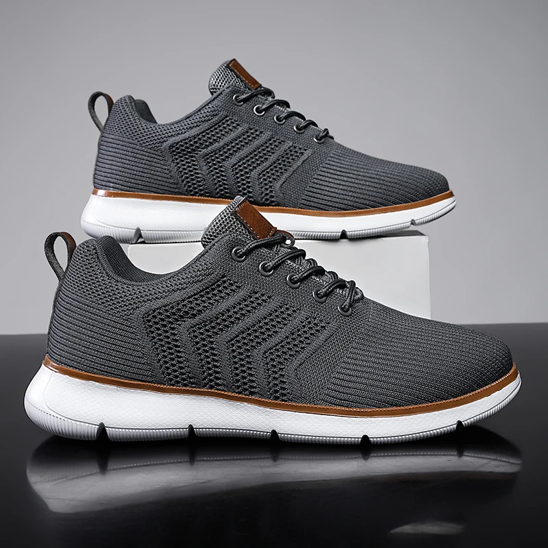 Fashion Mesh Men Sneakers Light Breathable Casual Shoes For Men Sport Footwear Plus Size 39-48 Cool Outdoor Walking Shoes