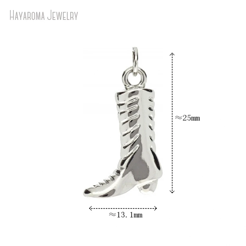 

5Pcs Jewelry Metal Silver Plated Boot Wholesale Pendant Copper Charms