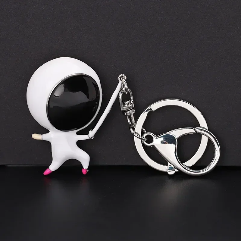 Sports Competition Fencing Figurine Keychain Three-dimensional Model Club Commemorative  Event Gifts Creative Pendant