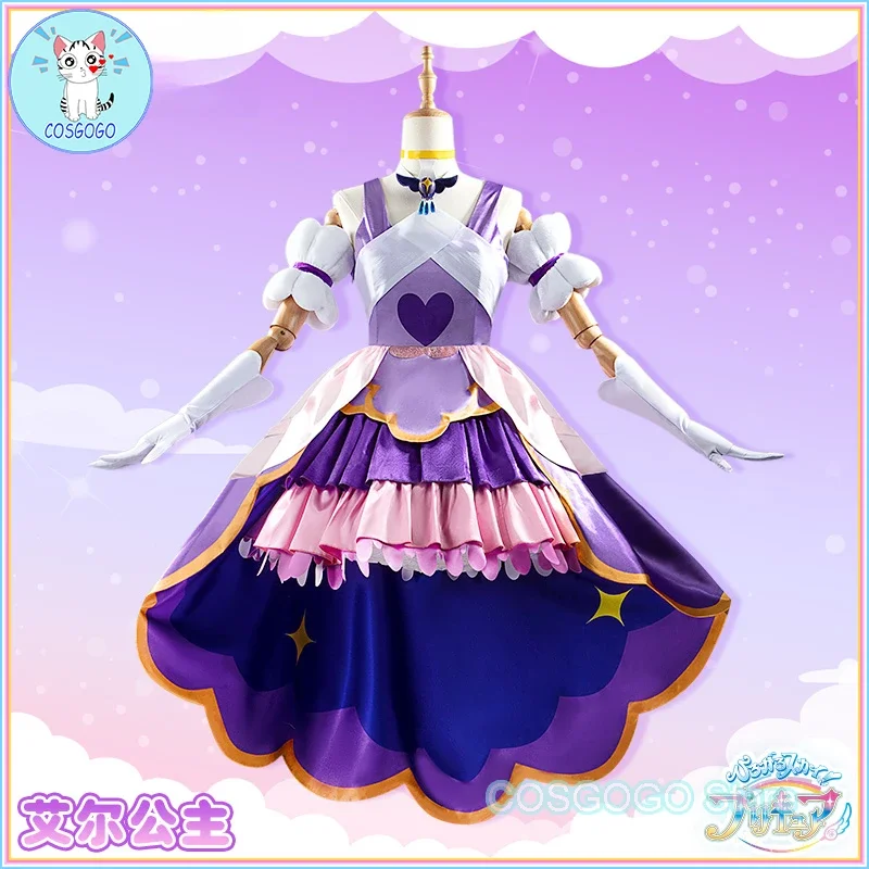 COSGOGO [Customized] Anime Pretty Cure Ellee Cosplay Costume Halloween Outfits Women Dress Lovely Lolita Sets