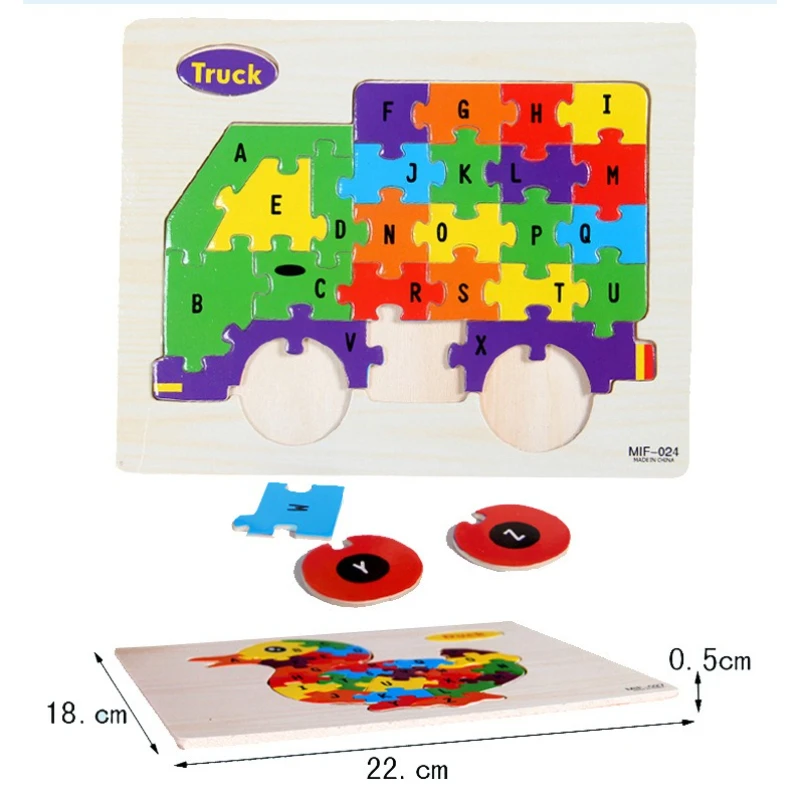 

Строительный блок с английскими буквами, деревянные головоломки с животными, детская познавательная интеллектуальная игрушка для малышей, ранние развивающие подарки