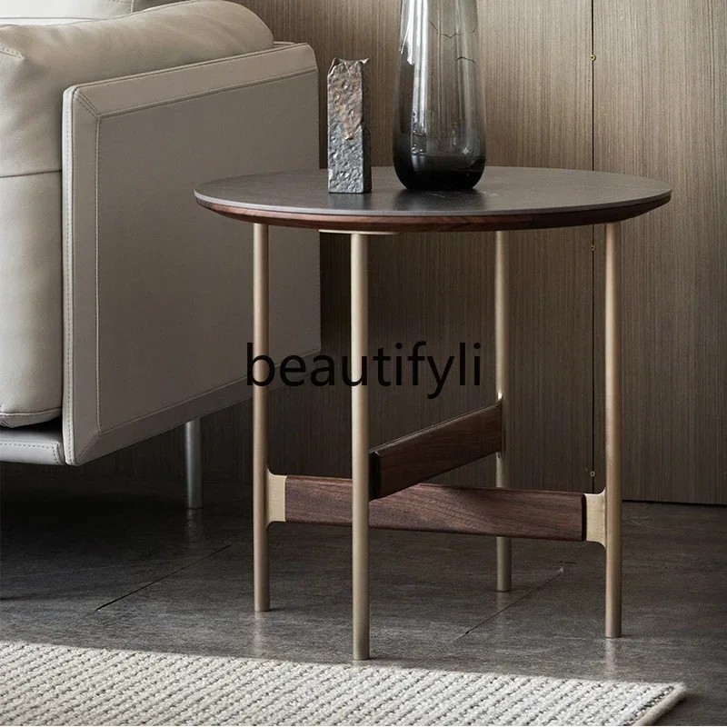 

Asmt14 New Solid wood rock slab coffee table living room home combination coffee table simple and modern