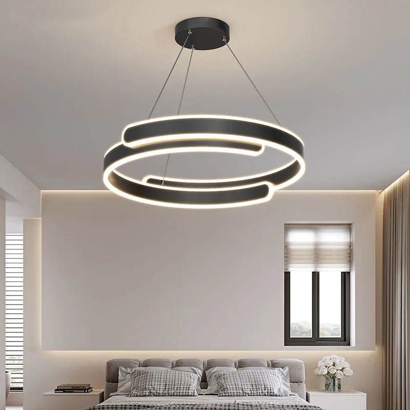 Lustre Modern LED Chandelier Room Decoration Living Room Dining Room Kitchen Ring Ceiling Chandelier Home Decoration Lighting