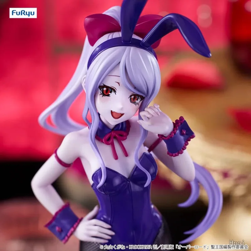 New Furyu Bicute Bunnies Shalltear Bloodfallen Bunny Girl Overlord Origina Collectible Model Anime Figure Toys 26cm Doll