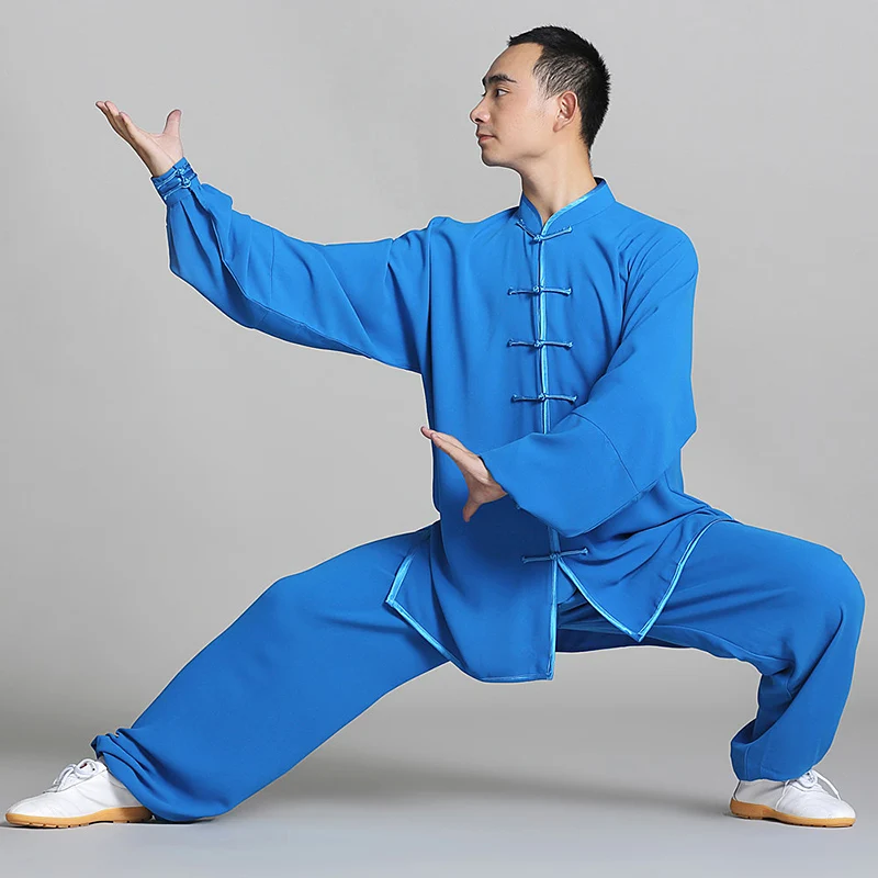 Unisex Tai Chi Suit Spring/Autumn Wrinkle-Free Jiajia Cotton Soft Martial Arts Training & Practice Wear for Adults