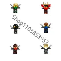 Anime Figs Lloyd Garmadon Kai Jay Zane Cole Nya Doubloon Bricks Dolls Shinobi Model Building Blocks Assembly Toys Kids Gifts