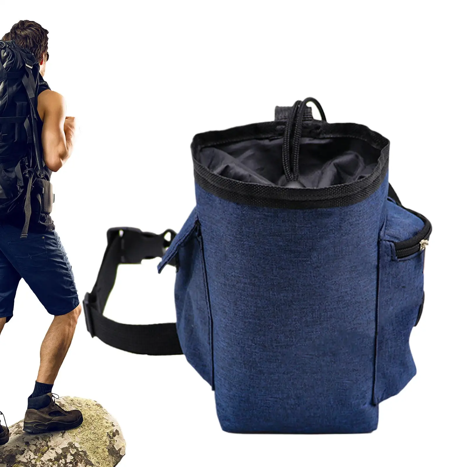 limbing chalk bag magnesium powder bags weightlifting Chalk Storage pouch bouldering Organizer Pack with Adjustable Waist Belt