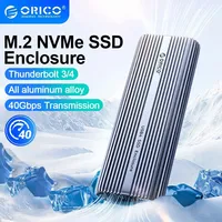 ORICO USB4 NVMe M.2 SSD Enclosure 40Gbps Aluminum M2 External Case Compatible with Thunderbolt 4/3 Type-C NVME M.2 SSD Case