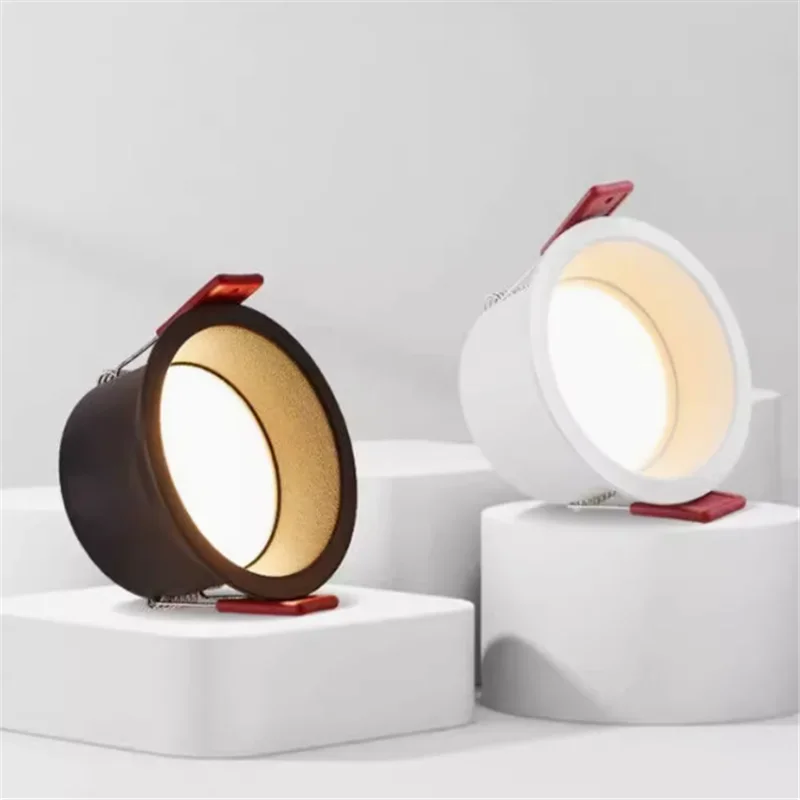 Recessed Anti Glare LED Downlights 7W/9W/12W/15W/18W/20W/24W Dimmable Ceiling Lamp Spot Lights Warm/Neutral/Cold White AC90-260V