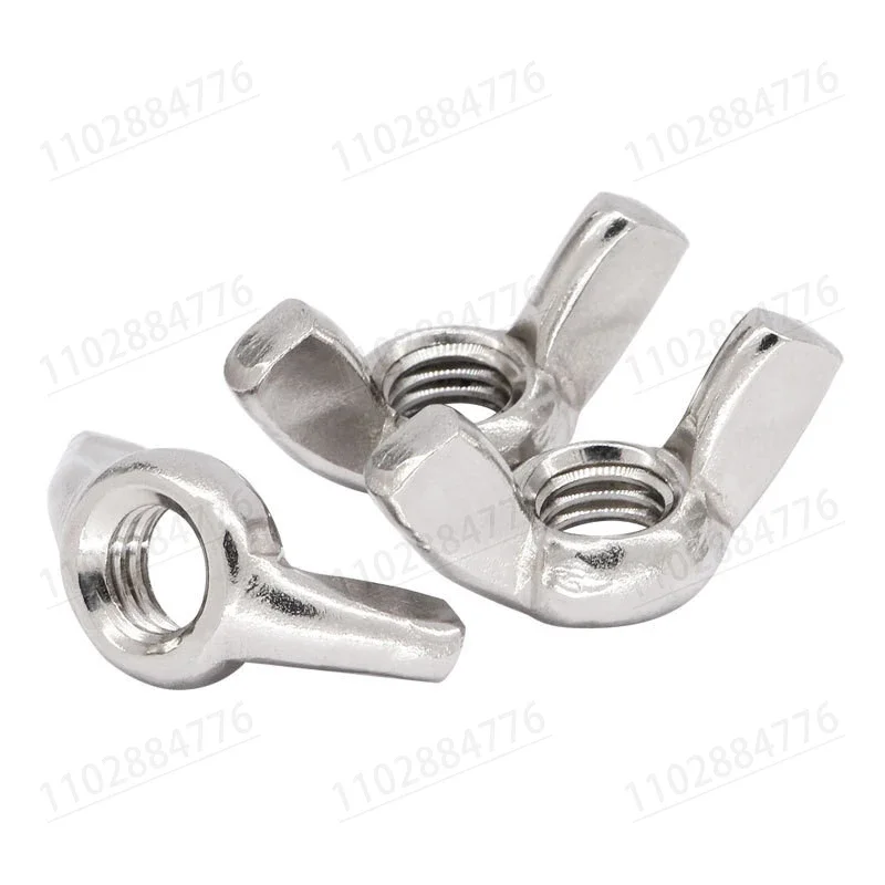 DIN315 M3 M4 M5 M6 M8 M10 Butterfly Wing Nuts Stainless Steel Wing Nuts Zinc Plated Hand Tighten Nut Zinc Plated Fasteners Parts