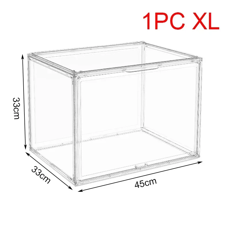 Transparent Storage Box Organizer Bookshelf Album CD Desktop Dustproof Display Cabinet Book Storage Box Magazine Organizer image 3