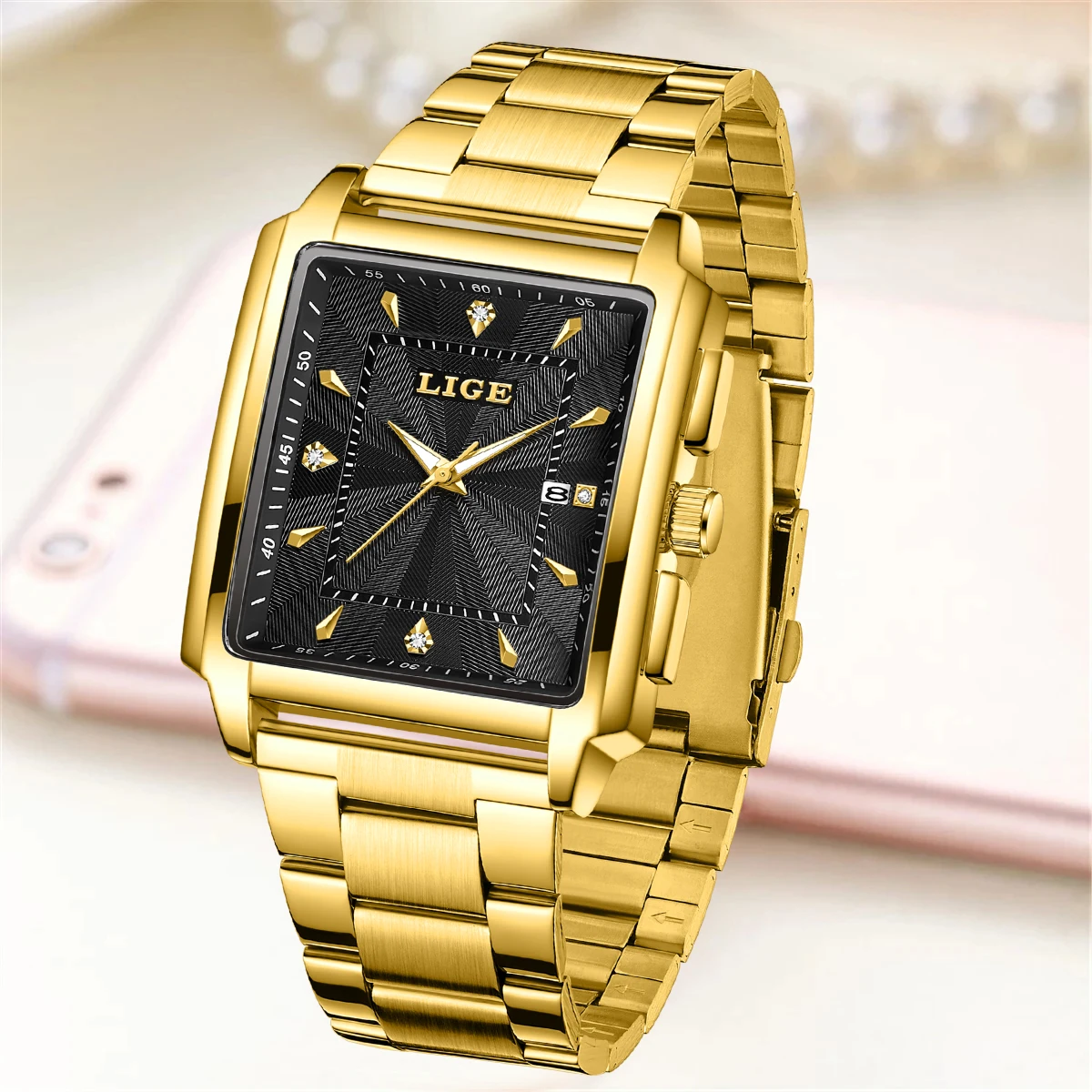 LIGE 2024 Top Brand Luxury Women Watches Waterproof Fashion Ladies Watch Woman Quartz Wrist Watch Relogio Feminino Montre Femme