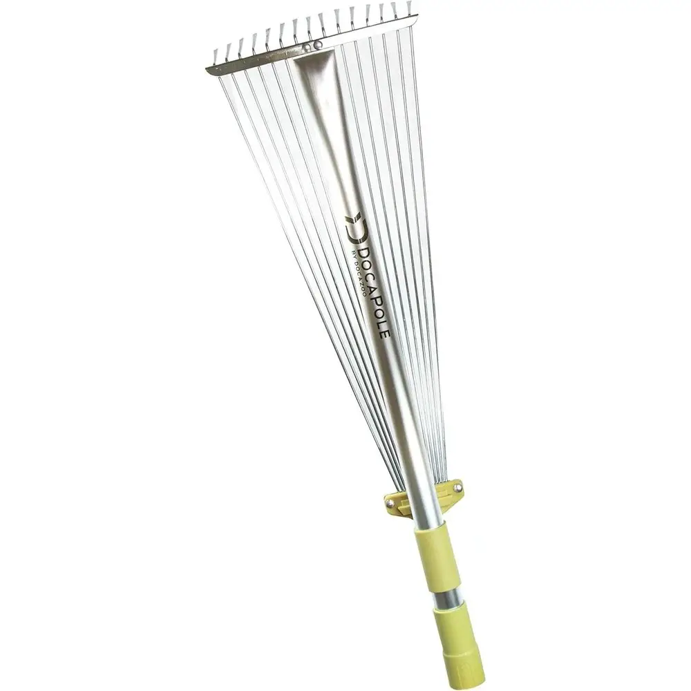 

Gardening Tools Attachment - Extension Pole for Tree Trimming, Fruit Picker, Leaf Rake, and Debris Removal