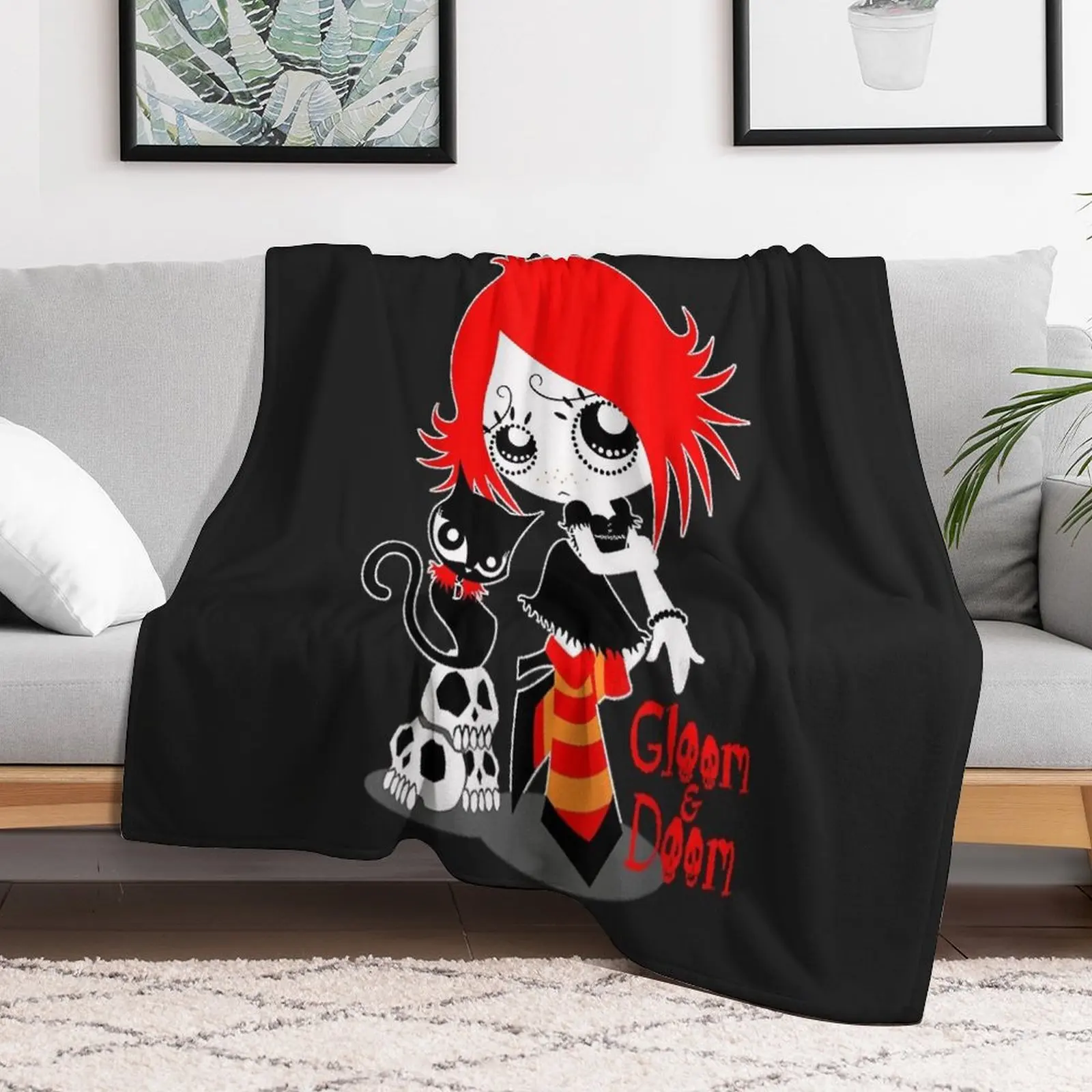

RUBYS GLOOMS AND DOOM KITTY Throw Blanket For Sofa Thin Custom warm winter For Baby Blankets