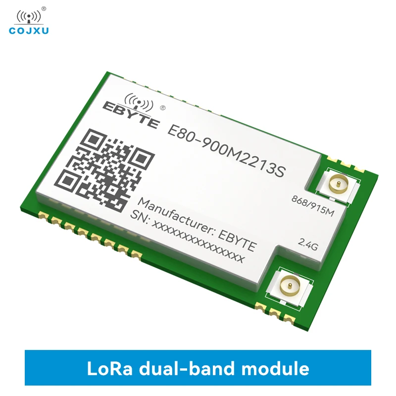 

LR1121 LoRa Wireless Module LoRa Spread Spectrum Dual-Band Sub-G 868Mhz 915Mhz 2.4G SMD TCXO COJXU E80-900M2213S SPI RF Module