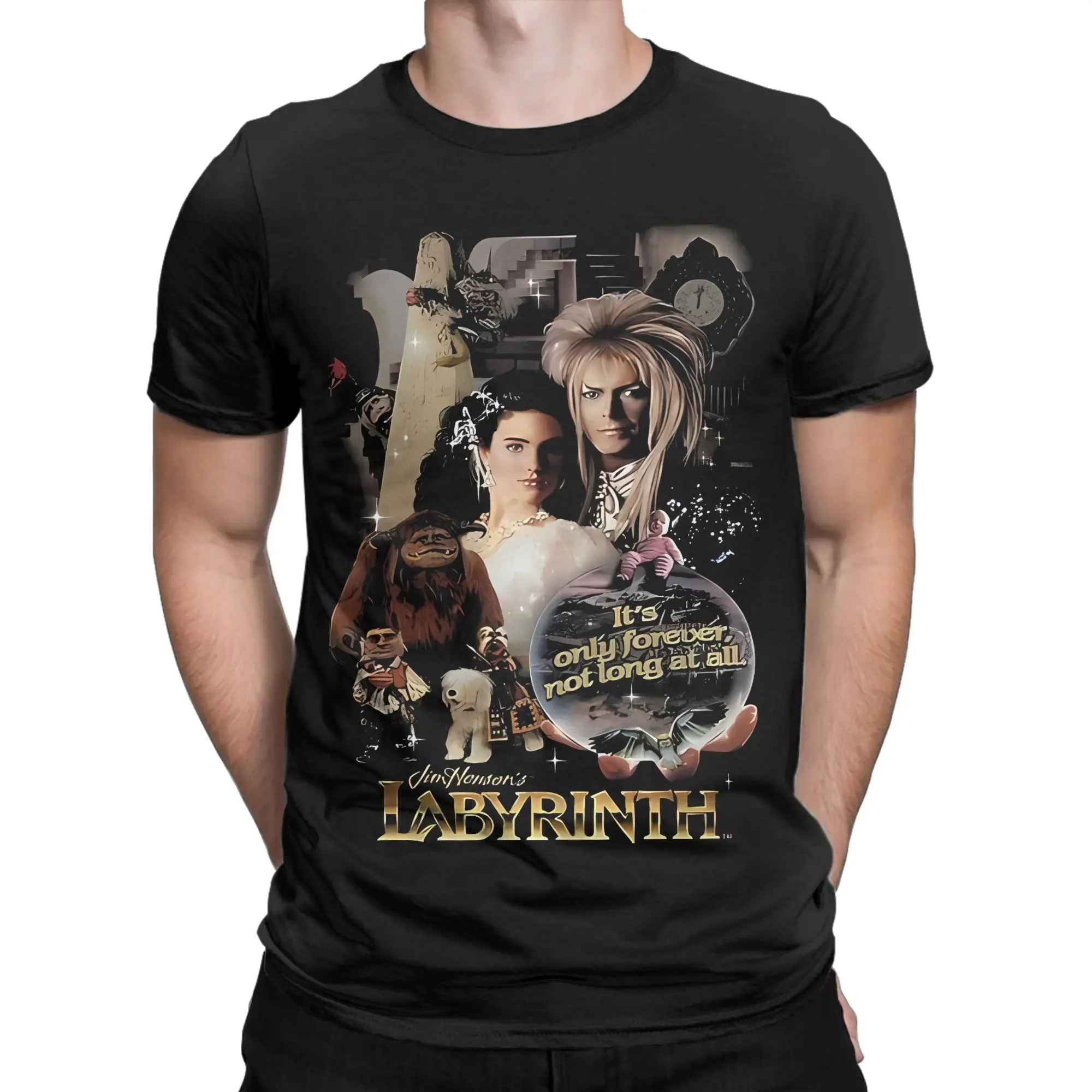 Not At All The Labyrinth Film Idol For Fans Funny 100% Cotton T-Shirt Labyrinth Tees Tops For Men