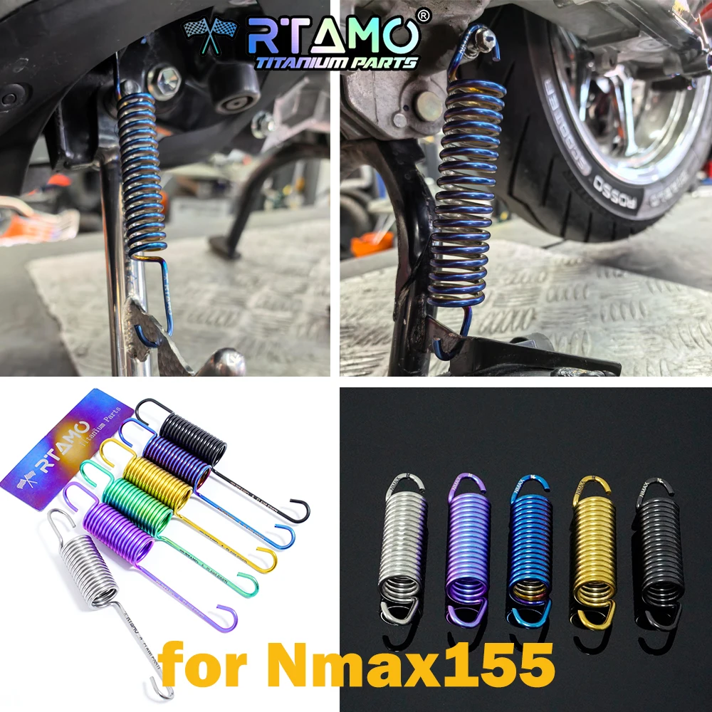 

RTAMO Titanium Stand Spring Center Spring Side Spring for Yamaha Nmax155
