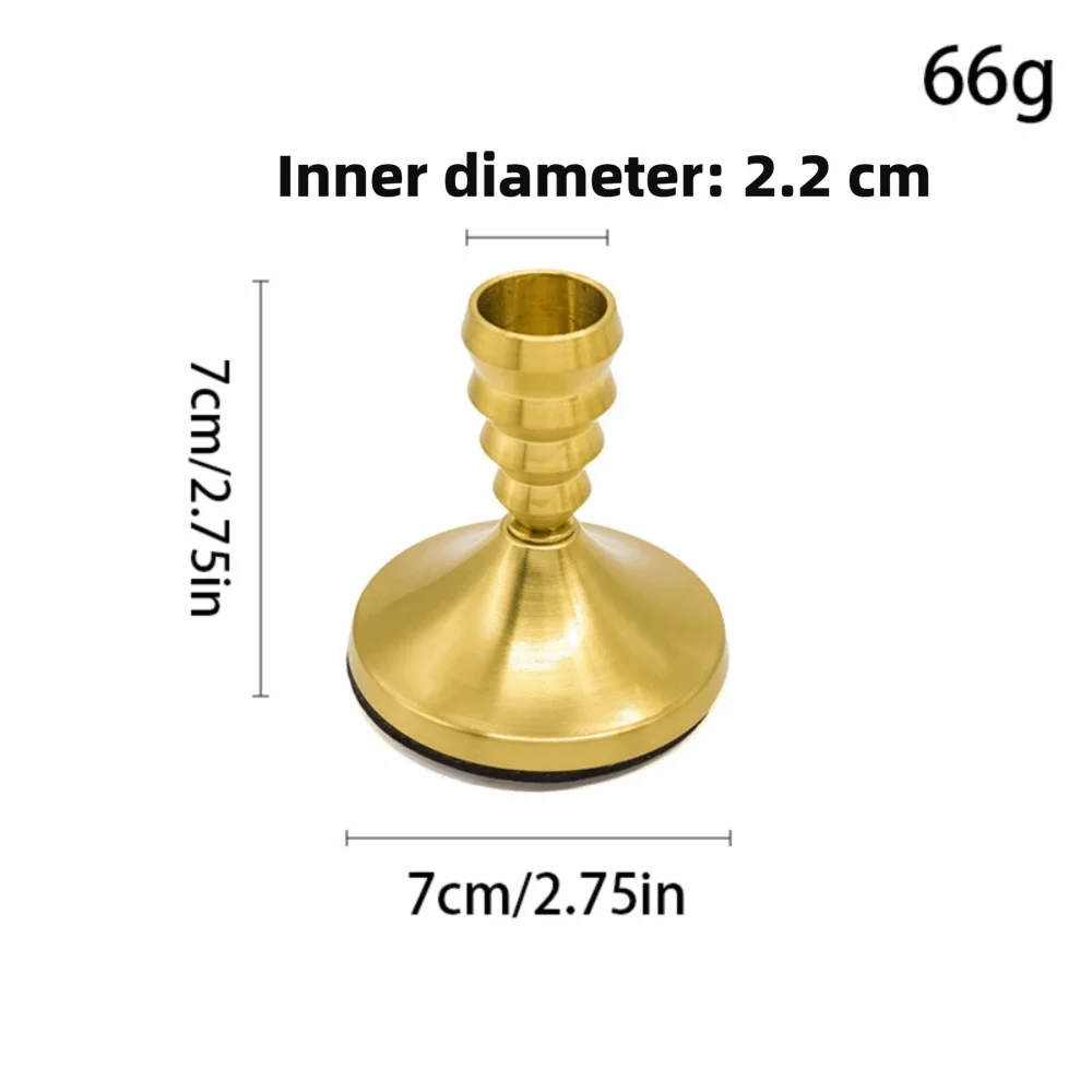 

2PCS Vintage Style Candlestick Holders Decorative Durable Short Candle Holders Metal Construction Candle Stick Holders