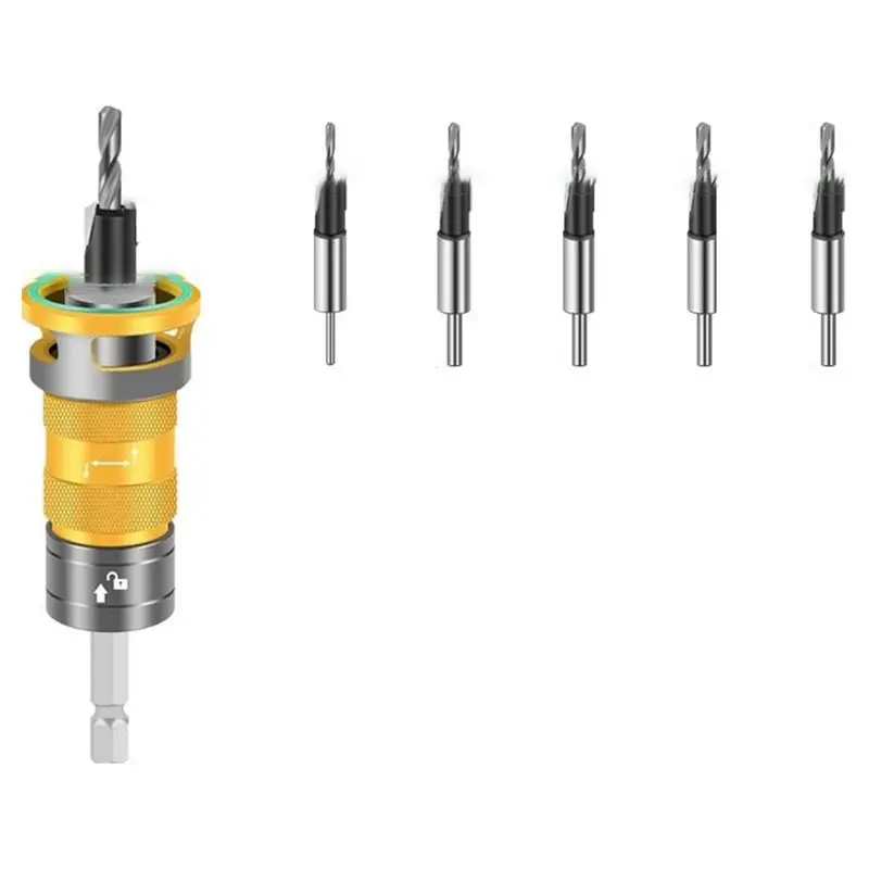 【Big Deal】Wood And Plastic Drilling With Depth Stop For SEMI-Automatic Depth Adjustment For Wood Metal Adjustable Drill C