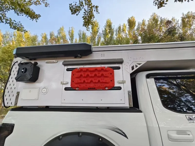 Compact Pop Up Truck Camper Cabin for Pickup Trucks, Fully Equipped Custom Camping Pod with Bed Solar Option view 3