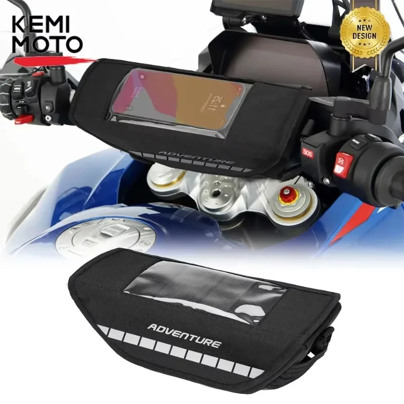 Universal Motorcycle Handlebar Bag with Touch Screen Phone Storage Bag for BMW R1200GS R 1250GS for Suzuki for Kawasaki Head Bag