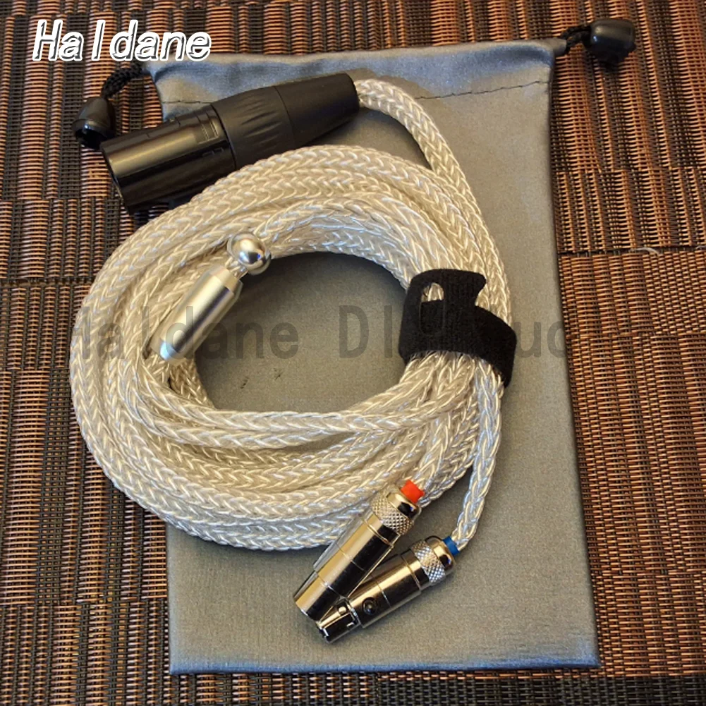 

Haldane Thickened-Cable 16 Core Pure Silver OCC Earphone Upgrade Cable For Audeze/ZMF LCD-3 LCD-2 LCD-X LCD-XC LCD-4z LCD-MX4