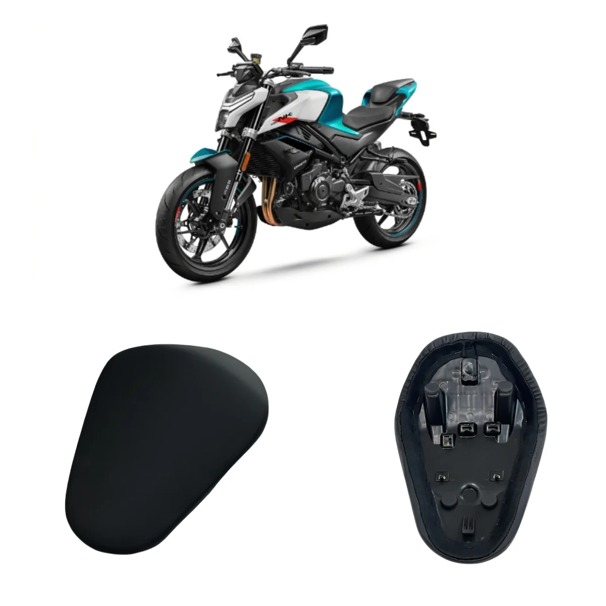 

For CFMOTO 450SS 450SR 450NK 2022 2023 2024 Motorcycle Passenger Rear Seat Pad Modified With Soft Rear Fairing Rear Hump Pad