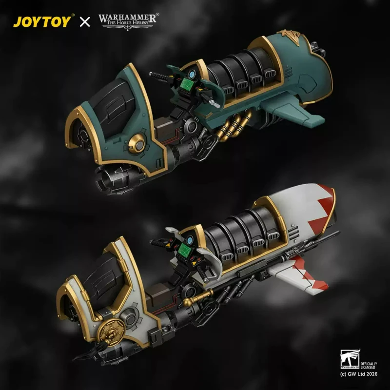 JOYTOY Warhammer Horus Heresy Sons of Horus Jetbike & White Scars Legion Jetbike 1/18 Movable Vehicle Manual Model Ornaments Toy