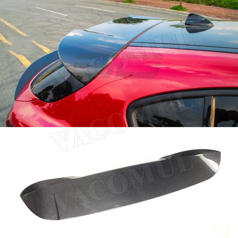 

VACOMUL Carbon Fiber Rear Roof Spoiler Wings For Alfa Romeo Stelvio Spoiler 2017 2018 2019 FRP Rear Spoiler Trim Sticker Cover