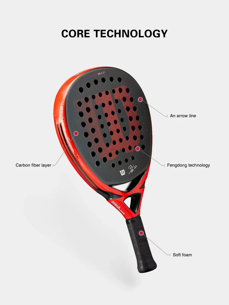 Tennis Racket High Quality Carbon Fiber Professional Beach Racket Flexible Foam Core Tennis Padel Racket