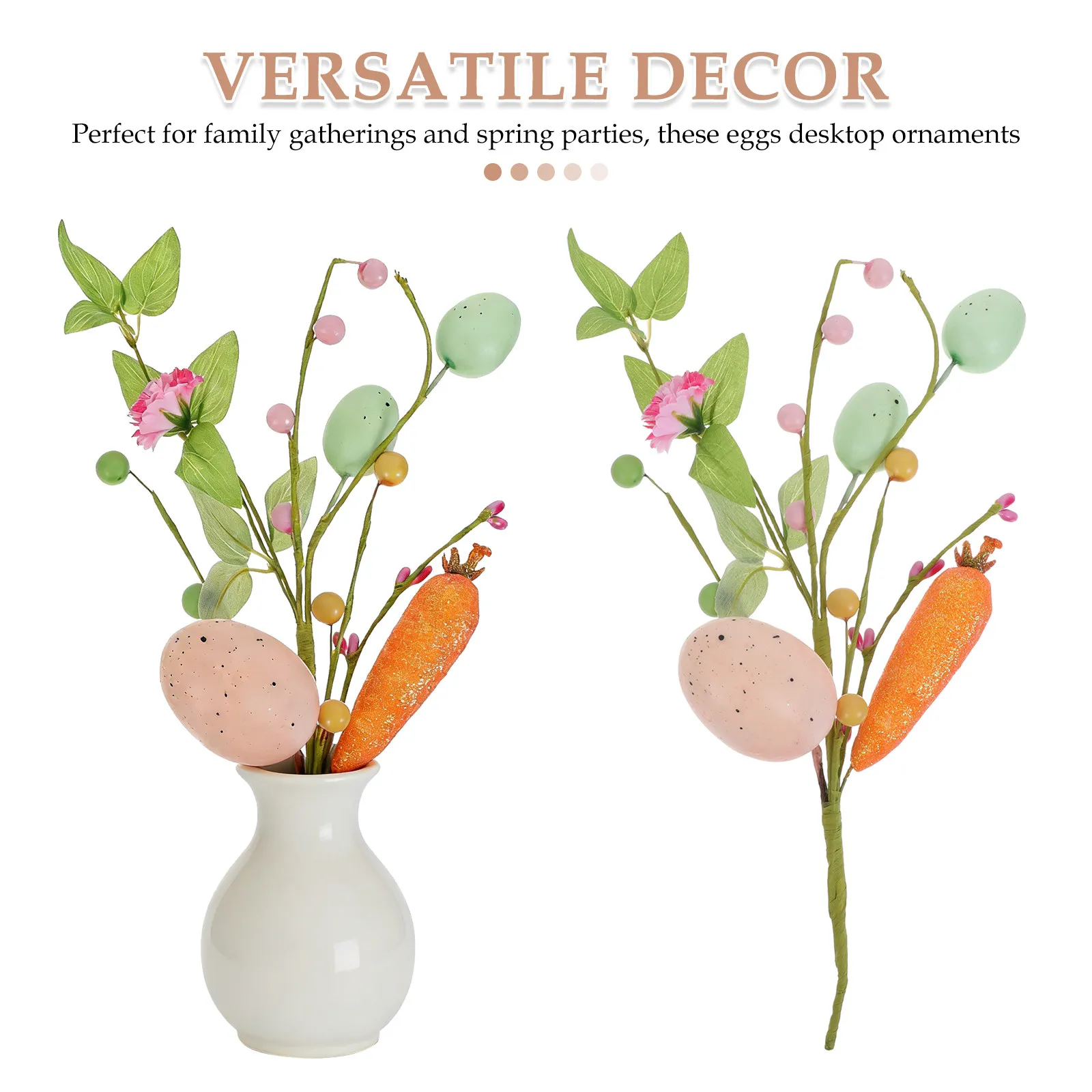 

Decorative Easter Egg Branches Colorful Artificial Flowers for Festival Home Wedding Spring Party Table Centerpiece