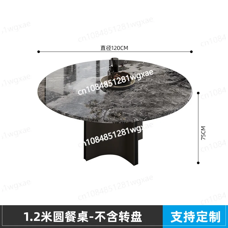 

Marble Dining Table Flat Replacement Luxury Stone Bulgari Countertop Circular Light Luxury High-end Home Furnishings