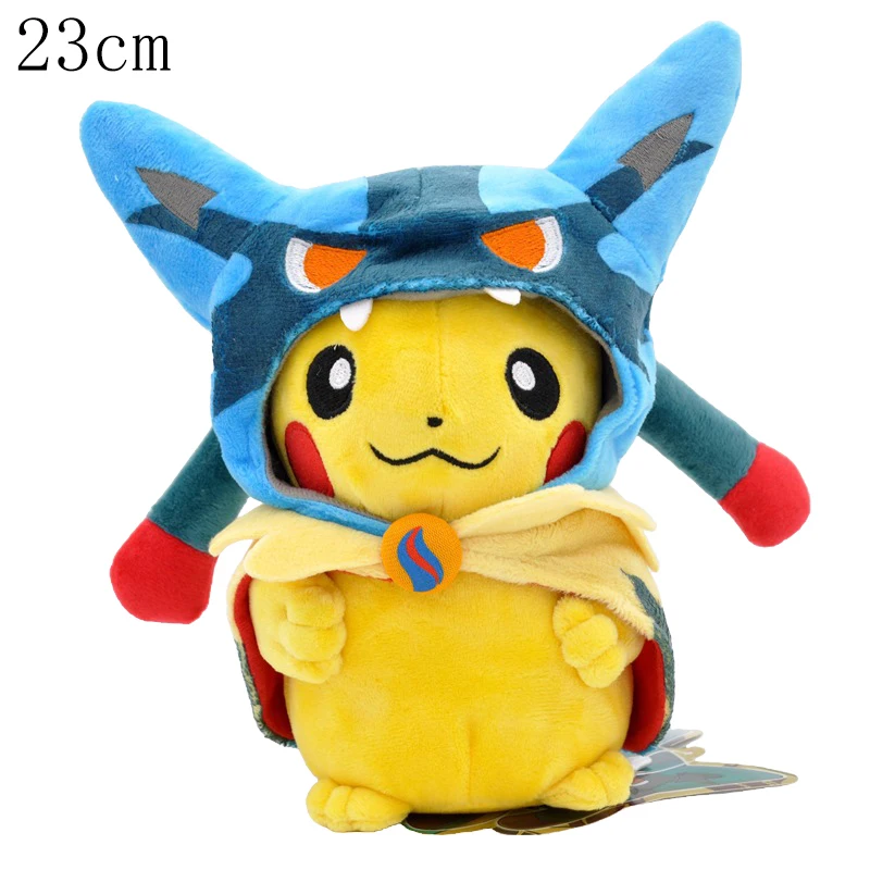 Pokopia Leuchtende Farbige und Pixel-Pikachu-Cosplay-Eevee-Plüschtiere, Charizard Peluche, Lucario, Snorlax, Garchomp, Tyranitar Puppe
