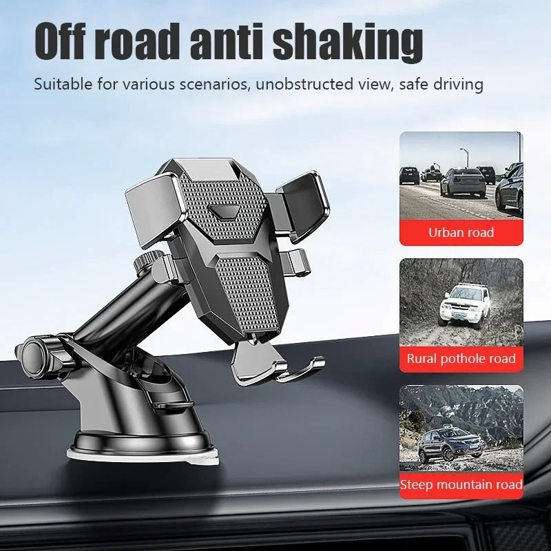 Car Phone Mount Long Arm Suction Cup Sucker Car Phone Holder Stand Mobile Cell Support For iPhone Huawei Xiaomi Redmi Samsung