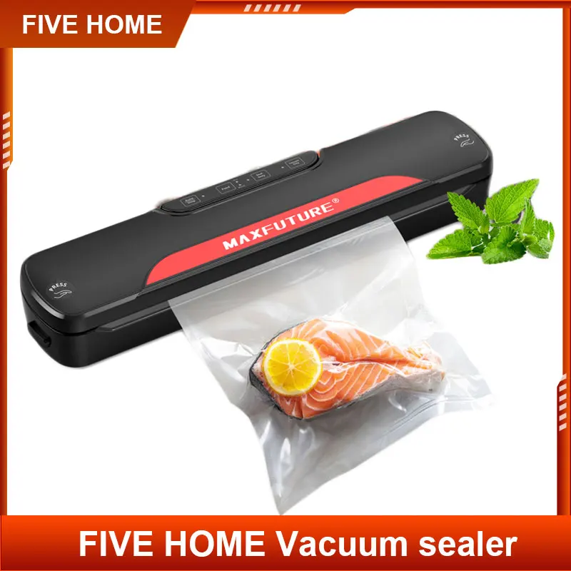 

FIVE HOME Automatic Vacuum Sealer Packaging Machine Kitchen Vacuum Food Sealing For Home Including 10pcs Food vacuum Bags