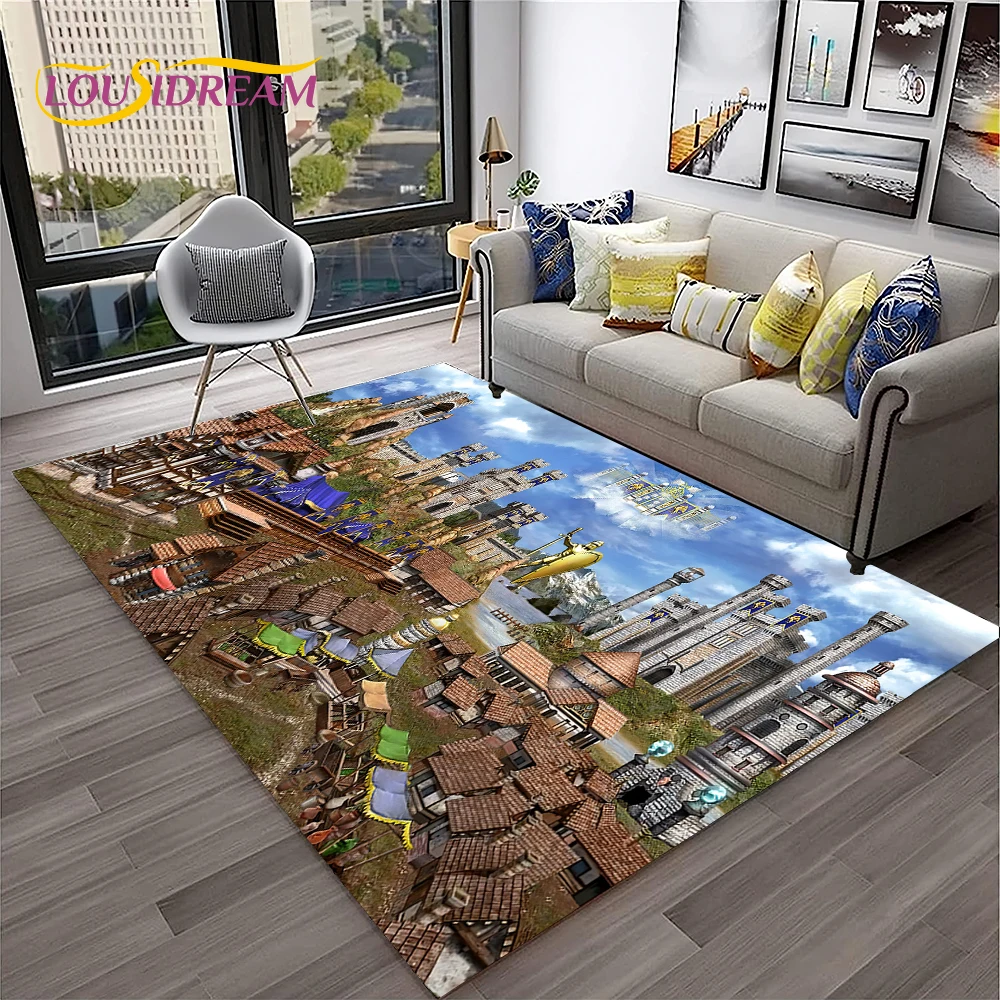 Heroes of Might and Magic Retro Game Carpet Rug for Home Living Room Bedroom Sofa Doormat Decor,kids Area Rug Non-slip Floor Mat