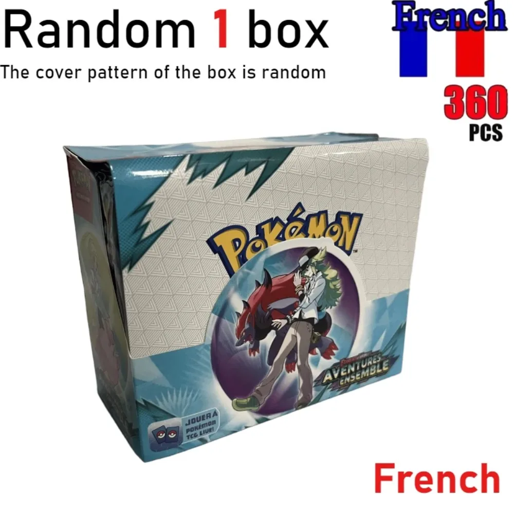 360Pcs Pokémon Scarlet Violet 151 Prismatic Aventures French Booster Packs Trading Game Battle Cards Gift for Kids